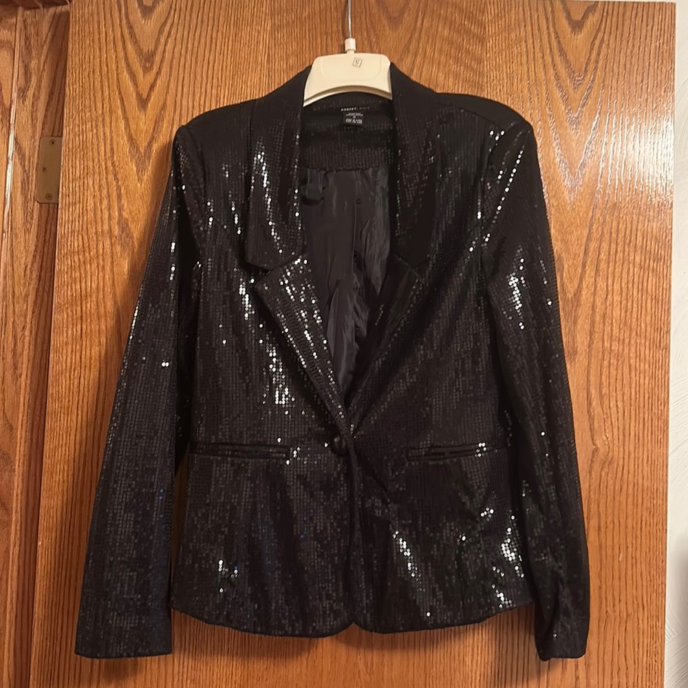 Black sequin jacket medium